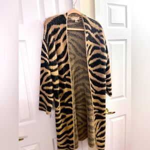 Cheetah print cardigan